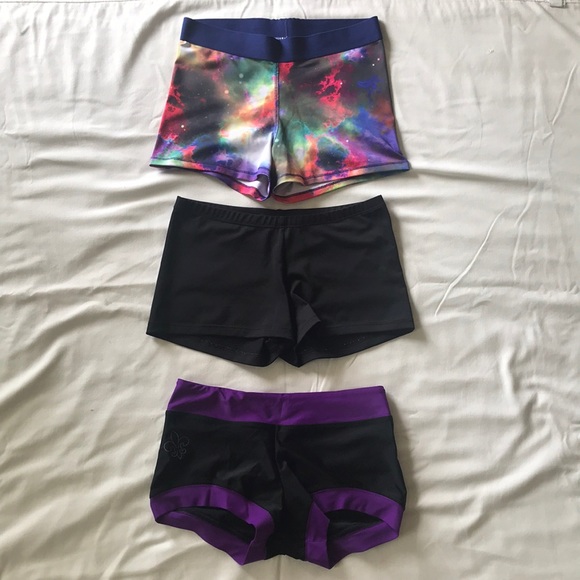 Pants - Spandex booty shorts, size Small